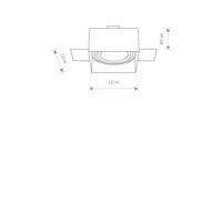 Bezramowa lampa wpuszczana MOD PLUS BLACK 9404