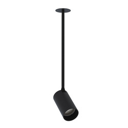 Lampa punktowa podtynkowa MONO SURFACE LONG M 39cm GU10 | czarny