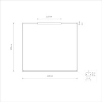 Lampa wisząca CL H LED PRO dł. 119cm 29W LED neutralna biel 4000K | biały 10524