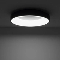 Plafon NIKKI ROUND LED śr. 48cm 48W barwa neutralna | czarny 11211