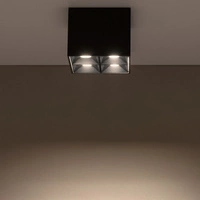 Oprawa natynkowa MIDI LED dł. 8,2cm 16W 3000K ciepła | czarny 10054