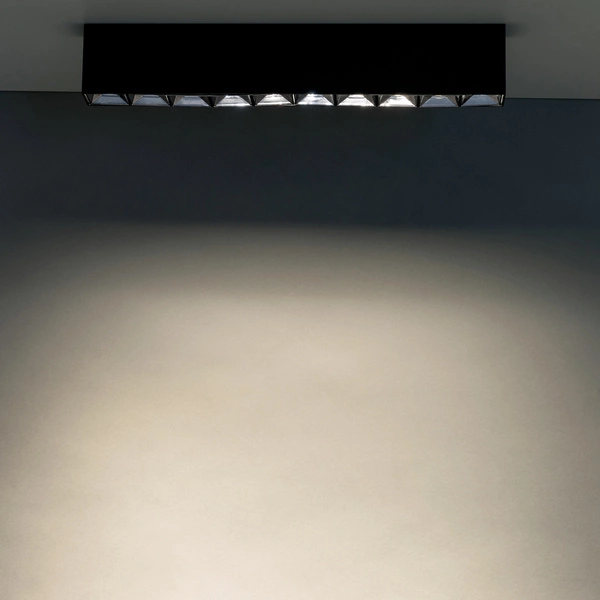Liniowa oprawa natynkowa MIDI LED 38,5cm 40W 4000K neutralna | czarny 10060
