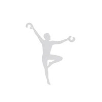 Dekoracyjny uchwyt ACROBAT umożliwiający regulację przewodu wys.11 szer.10cm | Biały 11795