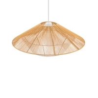 Lampa wisząca JAPANDI M szer. 60cm E27 | naturalne drewno/biały 11157