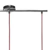 Lampa nad wyspę chrom AXE III czerwone 5445