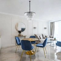 Żyrandol wiszący CRISTAL SILVER szer. 71cm 12xE14 | srebrny 7615