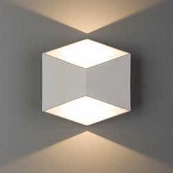 Kinkiet TRIANGLES LED zewnętrzny IP54 3000K łazienka | biały