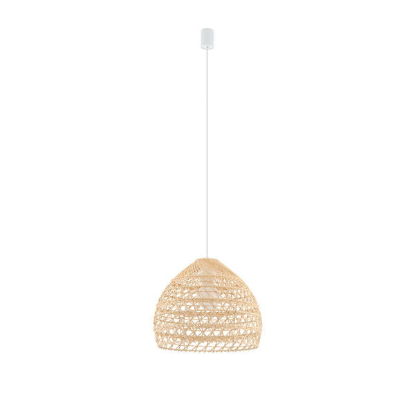 Lampa wisząca BOHO S śr. 30cm E27 | naturalne drewno/biały 11150