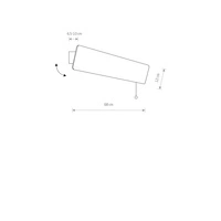 Drewniany kinkiet OSLO LED 60 7521