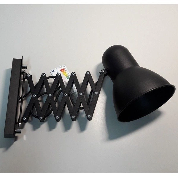 Kinkiet na wysięgniku HARMONY czarny z włącznikiem 9890