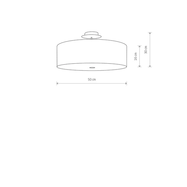 Lampa sufitowa VIVIANE GRAY 50cm 6532