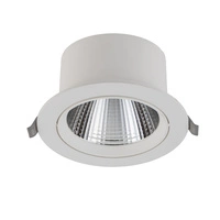Lampa punktowa podtynkowa EGINA LED szer. 14cm 15W barwa ciepła 3000K | biały 10555