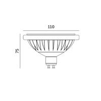 Żarówka LED ES111 / GU10 15W neutralna 4000K