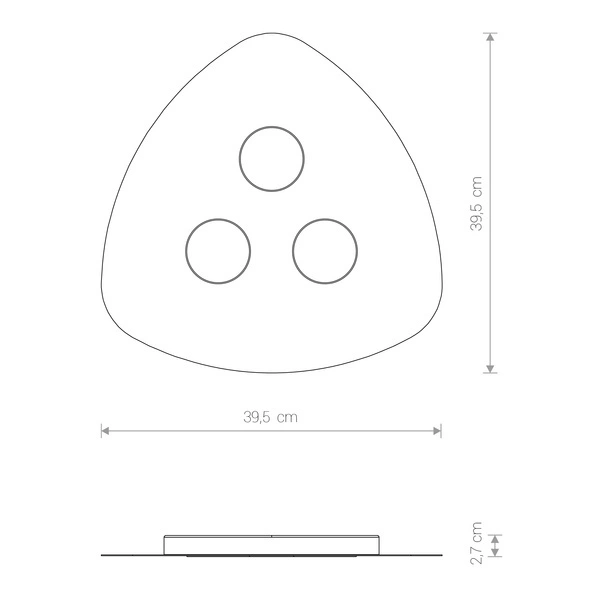 8302 Oprawa oświetl."ORGANIC BLACK III" 8302
