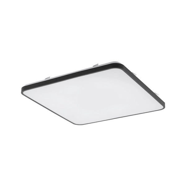 Plafon AGNES SQUARE LED PRO 10987 wys.5cm szer.63.5cm 64W 3000K 5600lm IP44 | Czarny/Biały