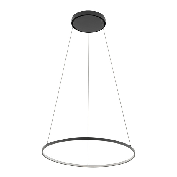 Lampa wisząca CIRCOLO LED szer. 60cm 21W barwa ciepła 3000K | czarny