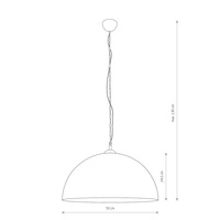 Wisząca HEMISPHERE RUST L 50cm 6368