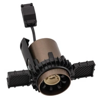 Lampa punktowa podtynkowa MONO SLIDE TRIMLESS szer. 5,5cm GU10 | czekoladowy 10806