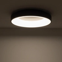 Plafon NIKKI ROUND LED śr. 48cm 48W barwa biała ciepła 3000K | czarny 11207