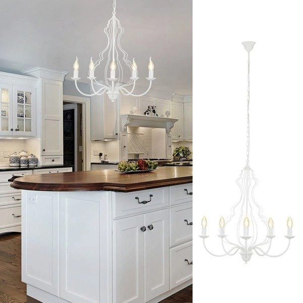 Biały żyrandol MARGARET WHITE 6330