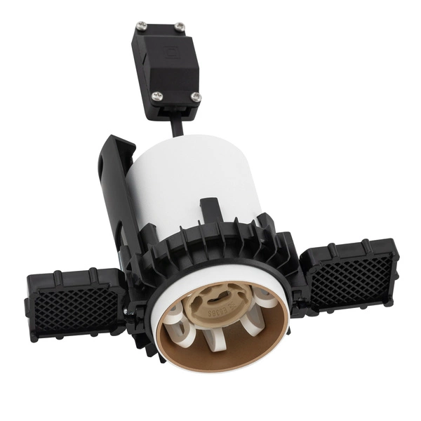 Lampa punktowa podtynkowa MONO SLIDE TRIMLESS szer. 5,5cm GU10 | biały/złoty 10804