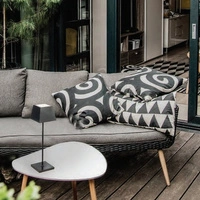 Lampka przenośna do domu i ogrodu MAHE LED CCT dotykowa IP54 | czarna