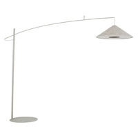 Lampa podłogowa POISE silk gray A E27 wys.240cm dług.260cm przewód 270cm włącznik | 11686