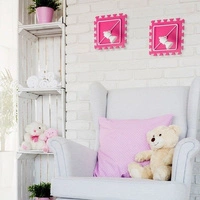 Kinkiet BLOCKS 21cm różowy 9727