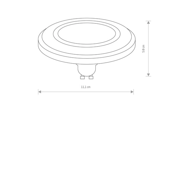 Żarówka LED GU10 ES111 9W 120st biały CIEPŁA 9344