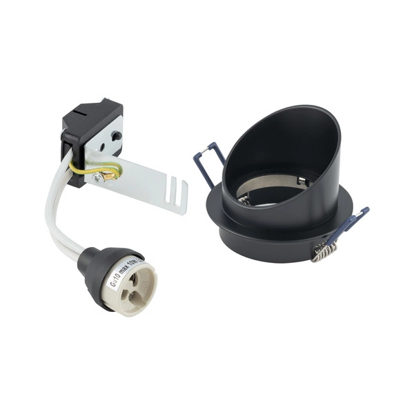 Lampa podtynkowa SOLTA szer. 7.5cm GU10 | czarny 10491