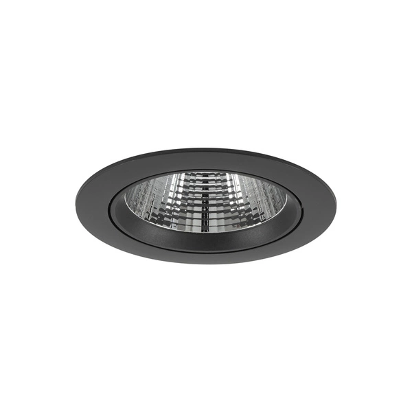 Lampa punktowa podtynkowa EGINA LED szer. 14cm 15W barwa ciepła 3000K | czarny 10557