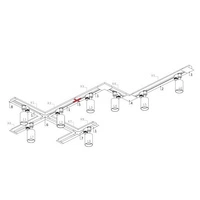 Łącznik PROFILE RECESSED straight connector white 8967
