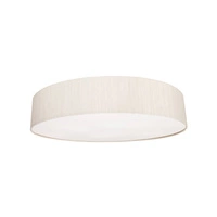 Lampa sufitowa plafon z abażurem TURDA VII biały/srebrny śr. 78cm 8958