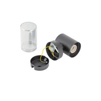 Kinkiet IDA I wys.21cm szer.9cm E27 IP44 | Czarny