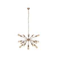 Lampa wisząca industrialna zwis ROD XV złoty śr. 77cm 9027