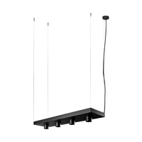 Lampa wisząca z półką na doniczki PLANT BLACK do 7kg | czarny 9381