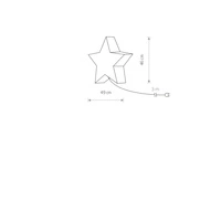 Lampa ogrodowa świąteczna STAR gwiazda IP44 | biały 9426