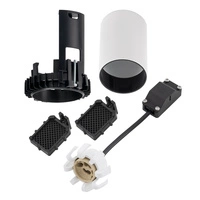 Lampa punktowa podtynkowa MONO SLIDE TRIMLESS szer. 5,5cm GU10 | biały/czarny 10803