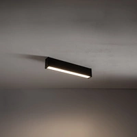 Lampa sufitowa OUTLINE LED S wys.9cm szer.5.8cm dług.50cm 20W 3000K 1200lm IP44 | Czarny