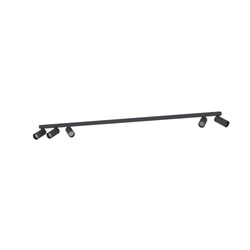 Lampa sufitowa FOURTY V miniGU10 dług.118cm szer.4cm | Czarny 10741