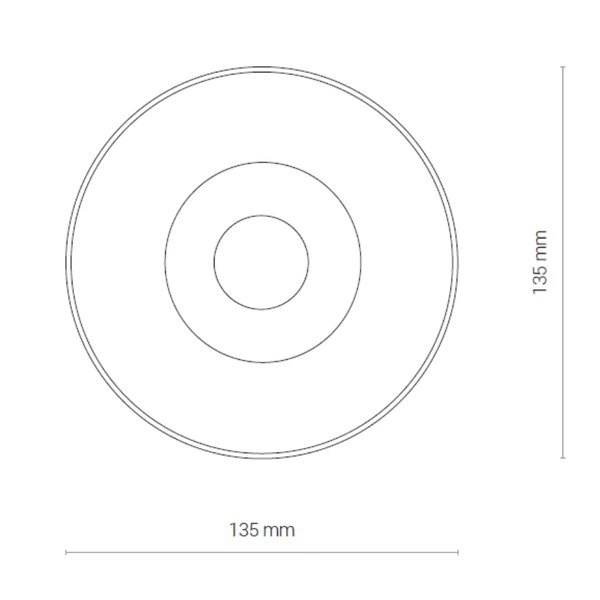 Lampa sufitowa plafon IOS 30W LED 4000K kąt 60° | czarny 8732