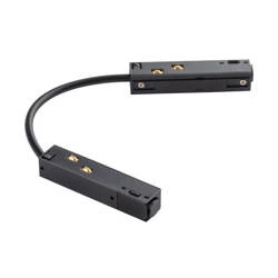 Łącznik łamany do szyn magnetycznych 32cm LVM 48V | czarny 10166