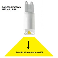 Cienka lampa nad stolik LASER WHITE I 8796