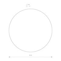 Lampa ścienna kinkiet RING LED L śr. 35cm 13W 3000K | satynowa miedź 10348