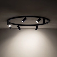 Lampa sufitowa FOURTY ROUND 11947 miniGU10 szer. 80cm | granatowy