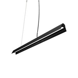 Lampa wisząca do biura A LED czarna szer. 116cm