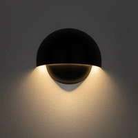 Kinkiet CABO LED 10W 3000K 800lm wys.15.5cm szer.18cm IP54 | Czarny 11804