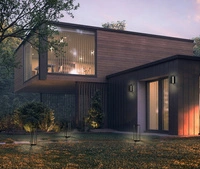 Kinket elewacyjny SYMMETRY LED I wys. 25cm 7W barwa ciepła 3000K | grafitowy 8176