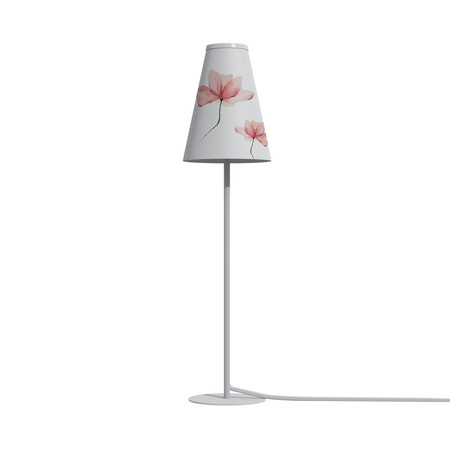 Lampa stojąca TRIFLE wys. 44cm G9 | biały/różowy