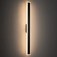 Zewnętrzny kinkiet ISLA LED 22W 3000K 1200lm wys.100cm szer.8.5cm IP54 | Czarny 11553